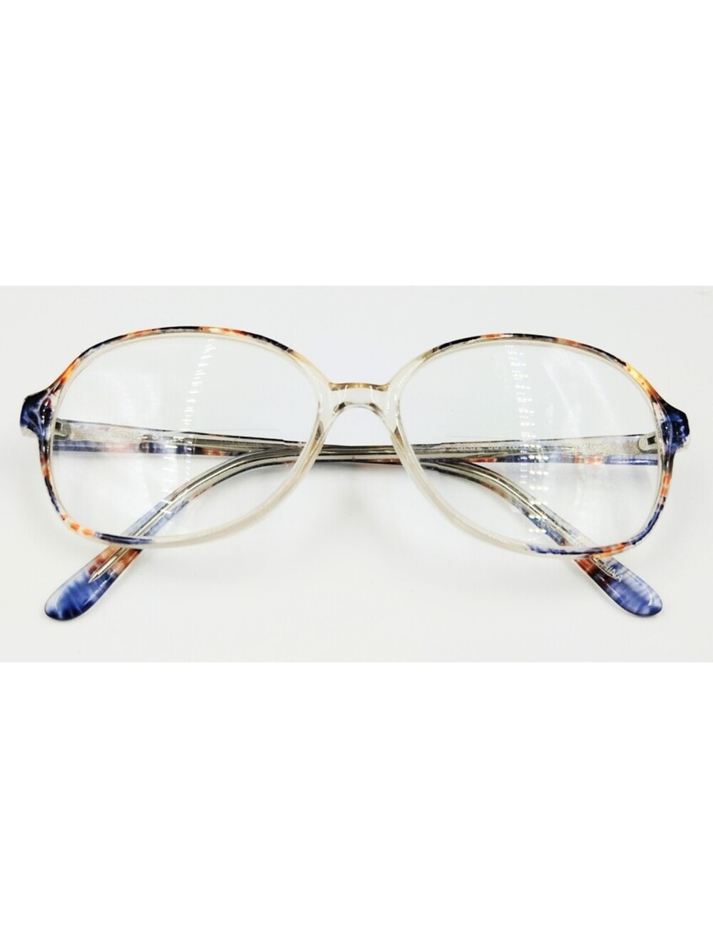 53rd ST Eyeglasses Frames 53-16-135 Blue Multicolor Oval Womens w/ Case